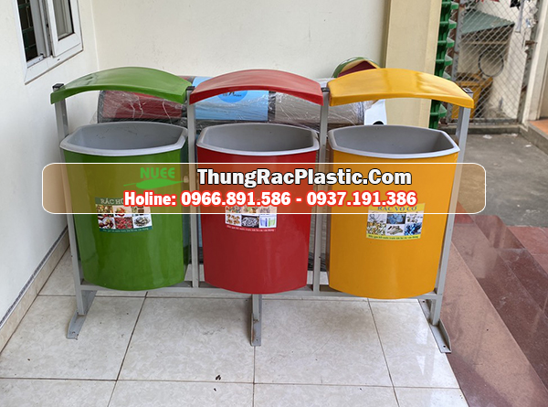 Thùng rác treo ba 80 lít x 3
